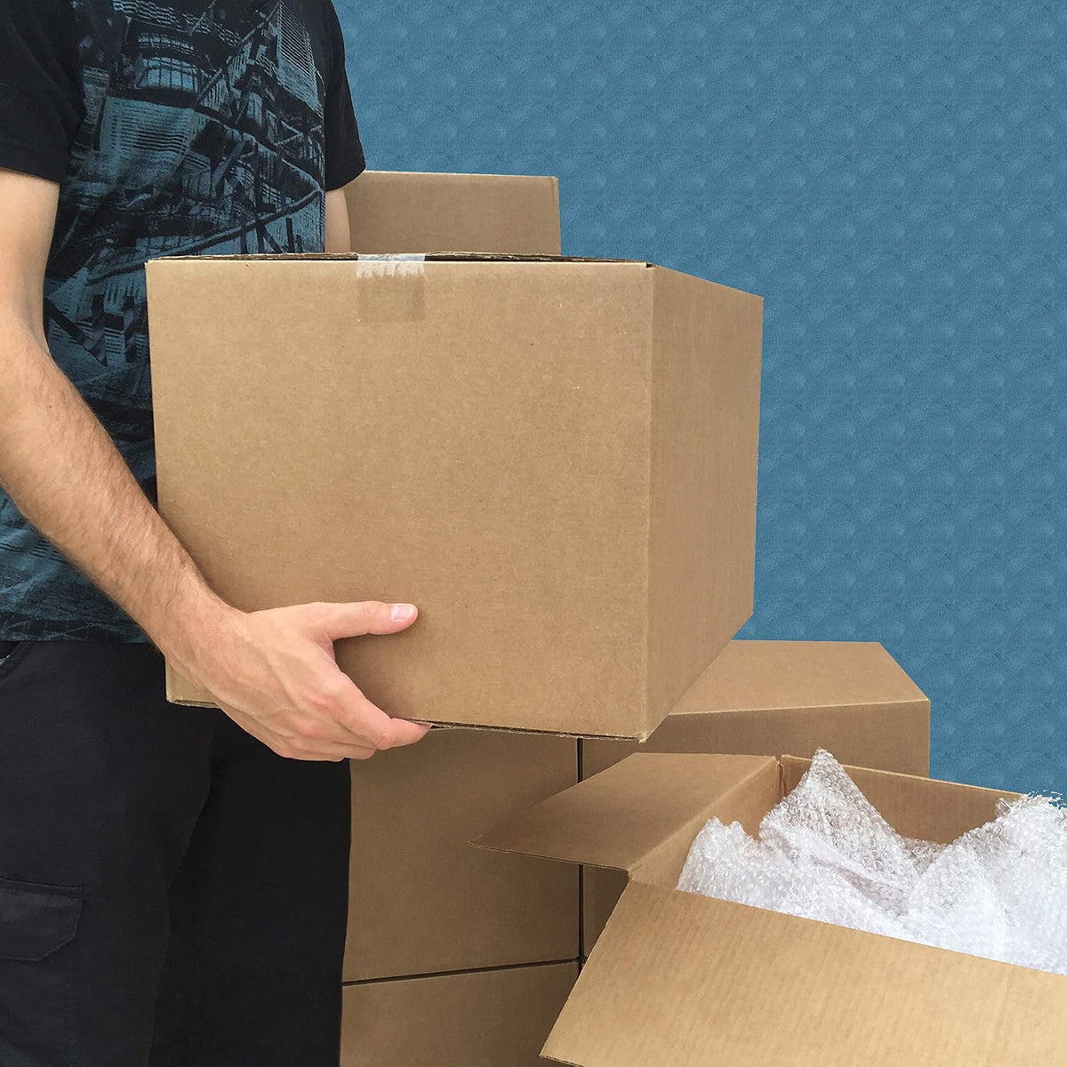 Amazon Basics Folding Storage Boxes – Consistent Brown Pack for Whole-Home Visual Order