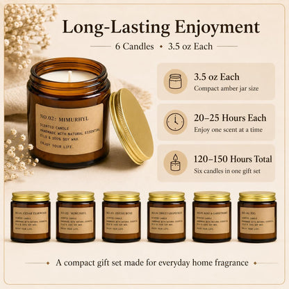 amber glass jar containers (2.4" x 2.5") that double as reusable home decor after use