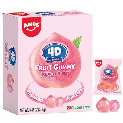 AMOS 4D Gummy Candy Grape Burst – Edible Decor for Dessert Platter and Charcuterie Board Party Display