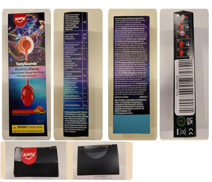 Amos Music Lollipop Candy – Guilt-Free Snack for Diabetic Dieters, Xylitol Sugar-Free Lollipop with Calming Sound