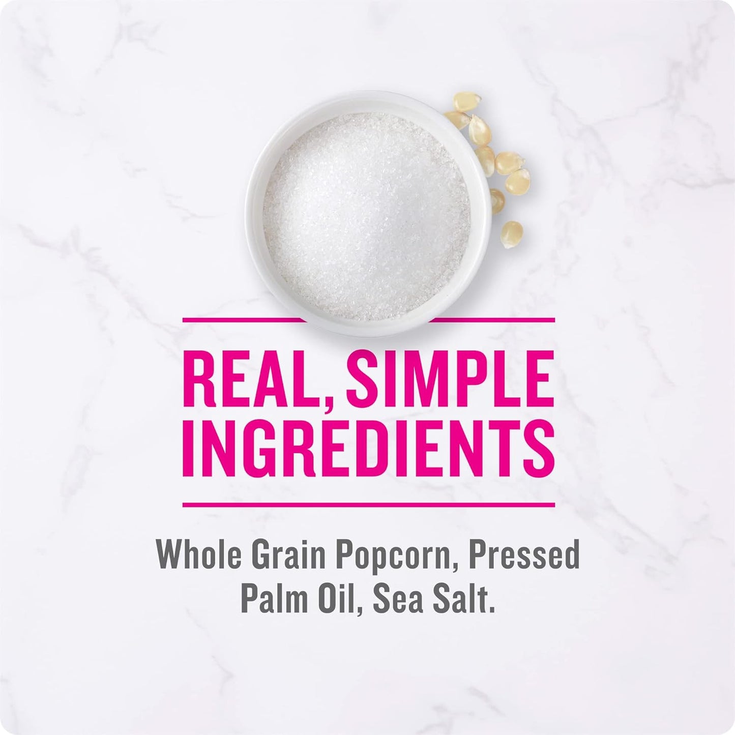 Angie's BOOMCHICKAPOP Popcorn, Sea Salt, 6 Bags – No Artificial Flavors Snack for Less-Is-More Lifestyle
