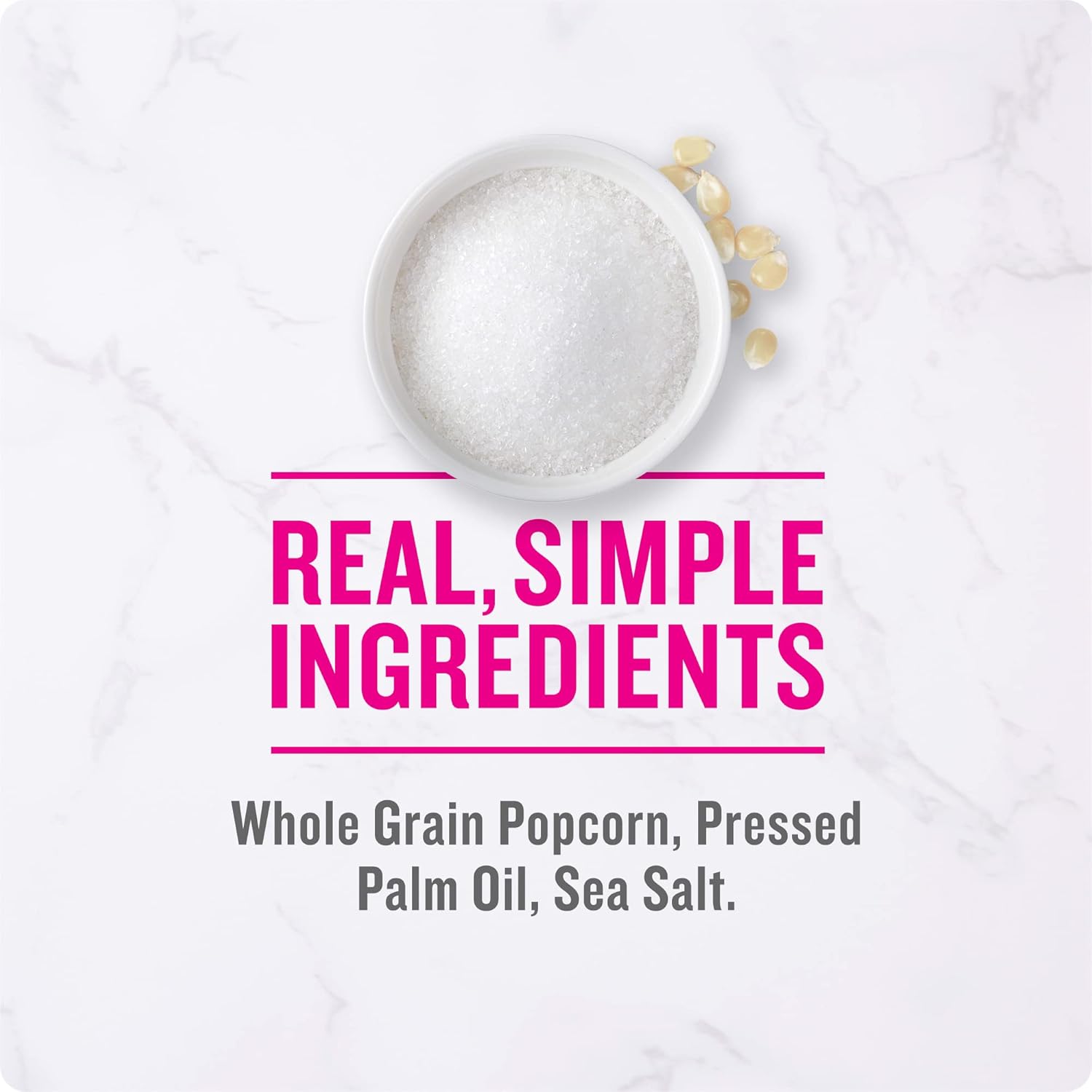 Angie's BOOMCHICKAPOP Popcorn, Sea Salt, 6 Bags – No Artificial Flavors Snack for Less-Is-More Lifestyle