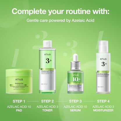 Anua Azelaic Acid 10 Hyaluron Redness Soothing Serum – Self-Care Holiday Gift for Mom With Sensitive or Blemish-Prone Skin