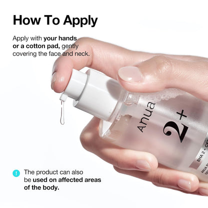 Anua BHA 2 Gentle Exfoliating Toner with Ceramides, Low-Fuss Toner for Travel and Dorm Skincare, 5.07 fl.oz