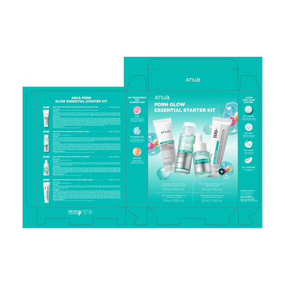 Anua Compact PDRN Glow Kit – Lightweight Skincare Set Perfect for Travel Bags & Carry-On Luggage