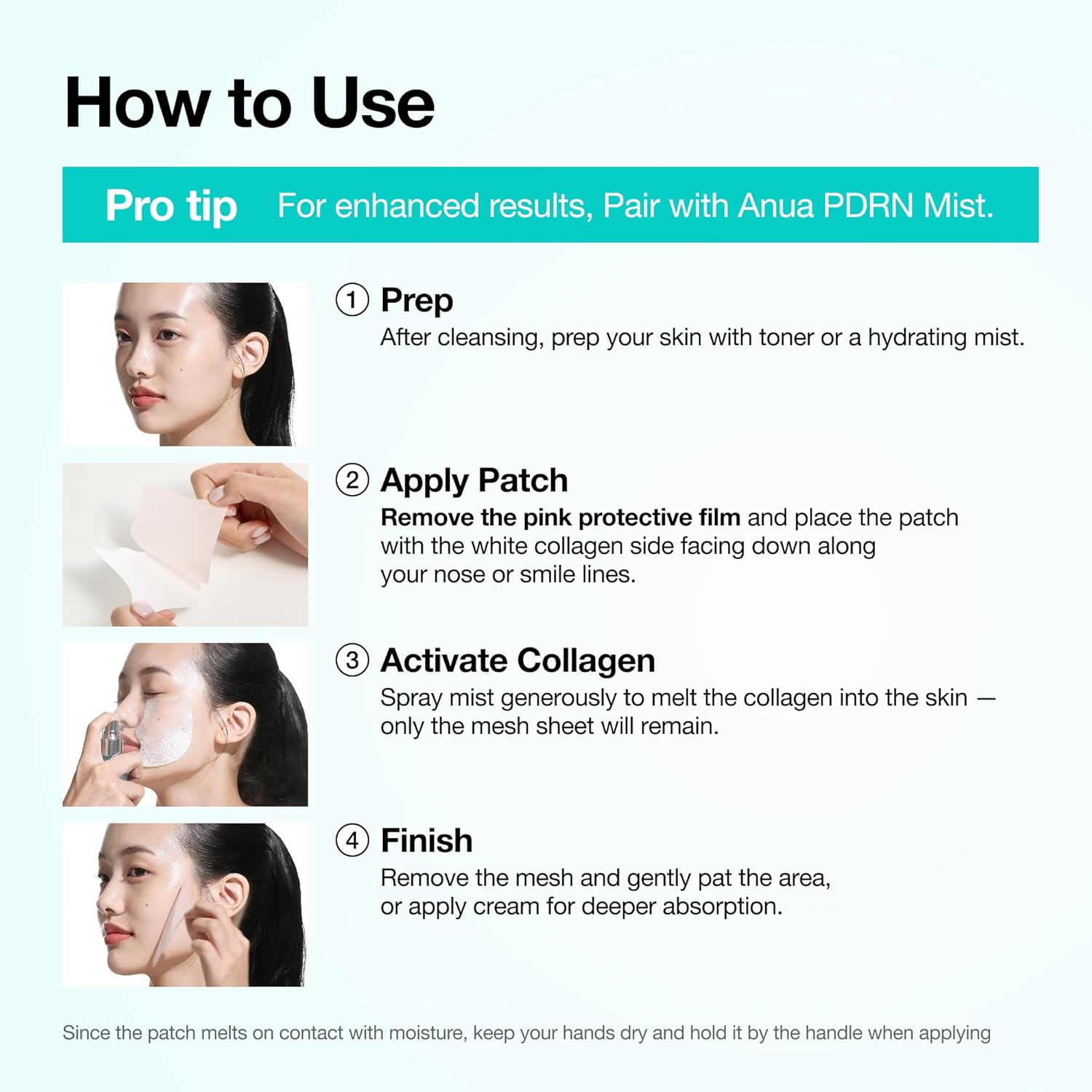 ANUA PDRN Collagen Melting Patch – Bedtime Self-Care Patches for Nasolabial Folds, K-Beauty Evening Ritual