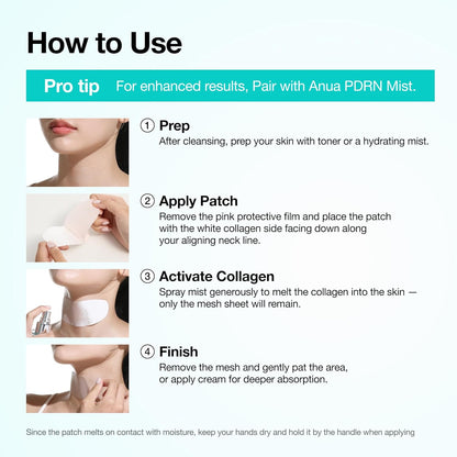 Anua PDRN Collagen Melting Patch – Housewarming Spa Gift for Skincare Lovers, Korean Beauty Patches