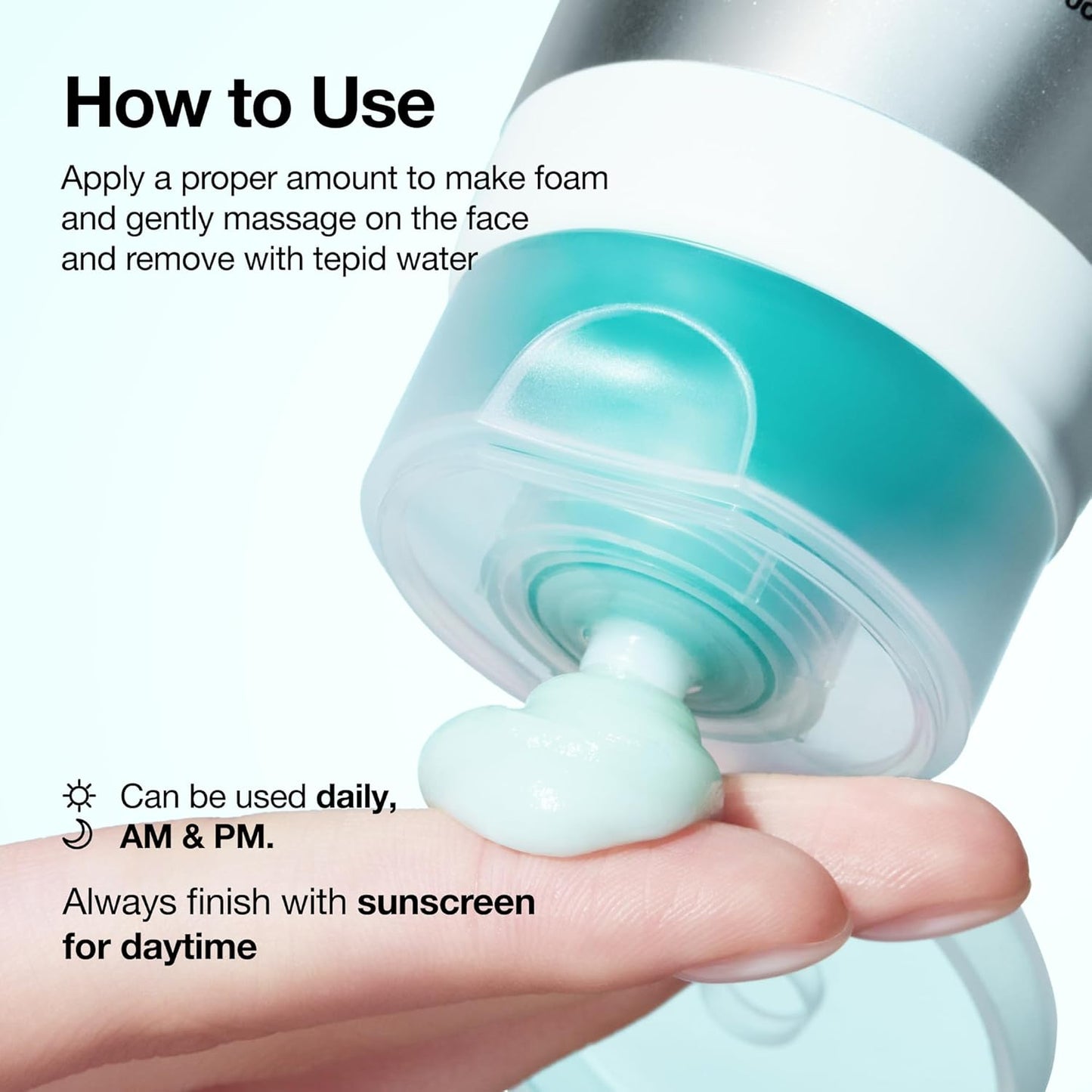 Anua PDRN Hyaluronic Acid Cleansing Foam – Quiet Design Daily Cleanser for Dry Skin, No-Frills Korean Skincare Staple