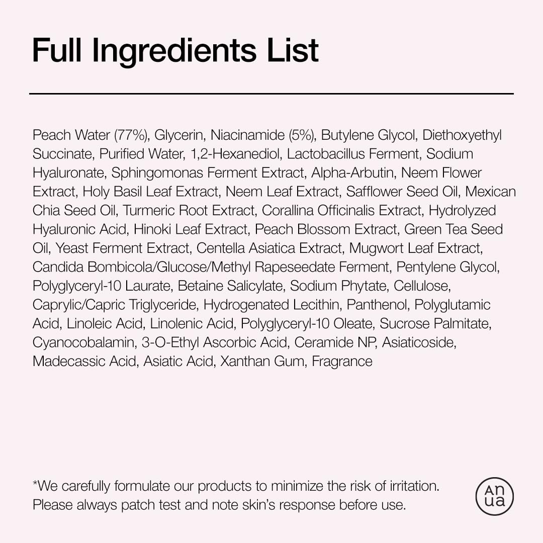 Anua Peach 70 Niacinamide Serum – High-Performance Peach Serum with Vitamin B12 & Triple Hyaluronic Acid