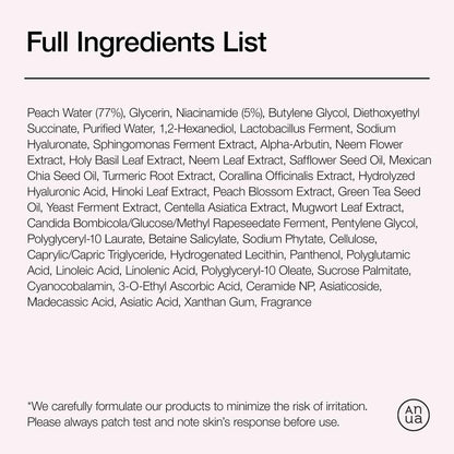 Anua Peach 70 Niacinamide Serum – High-Performance Peach Serum with Vitamin B12 & Triple Hyaluronic Acid