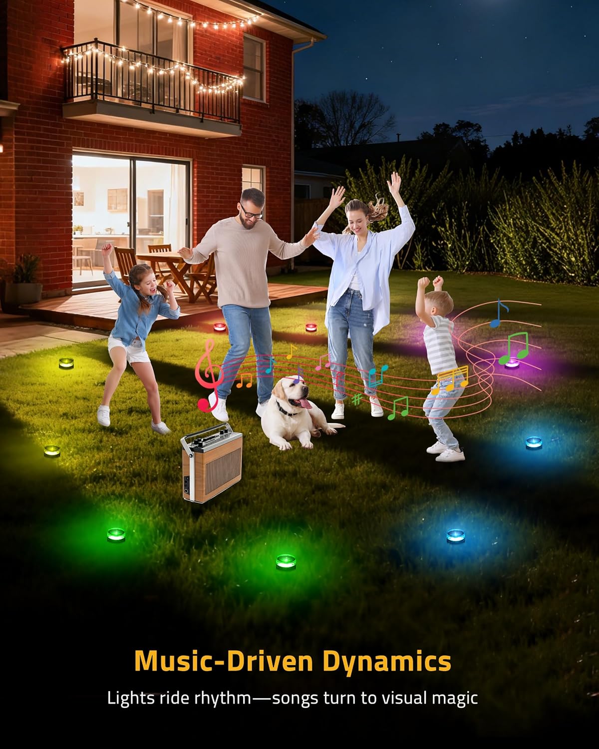 Aoycocr Sleek Pathway String – Streamlined 50FT Outdoor Lighting with Effortless App Control
