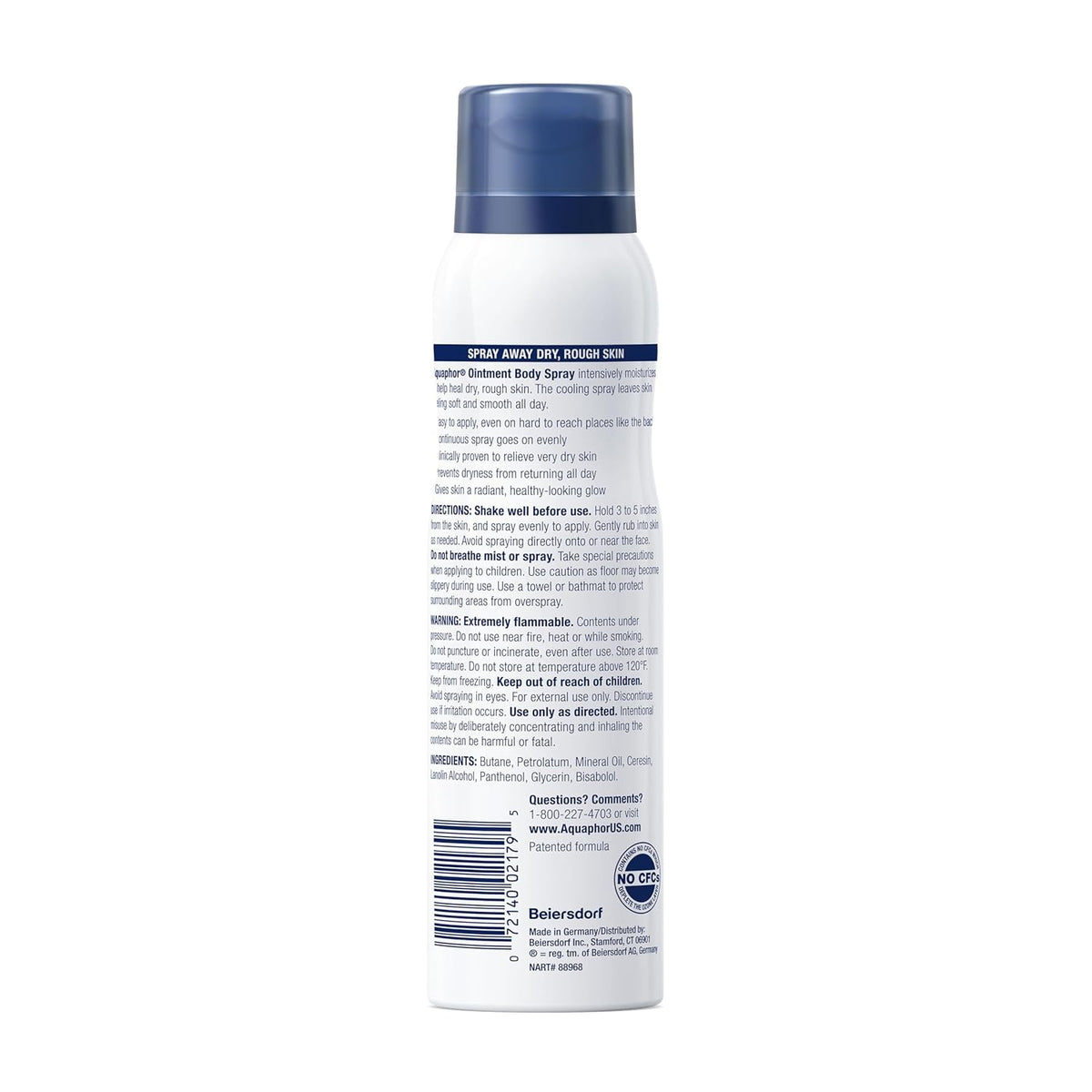 Aquaphor Ointment Body Spray – Fragrance-Free Body Moisturizer Safe for Post-Sun Exposure
