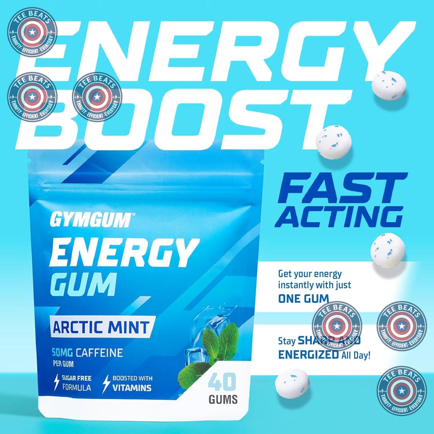 arctic mint flavor for breath freshness and added alertness