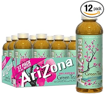 AriZona Arnold Palmer Half and Half - 16 Fl Oz (12 Pack) Thoughtful Gift for Husbands on a Green Tea Phase
