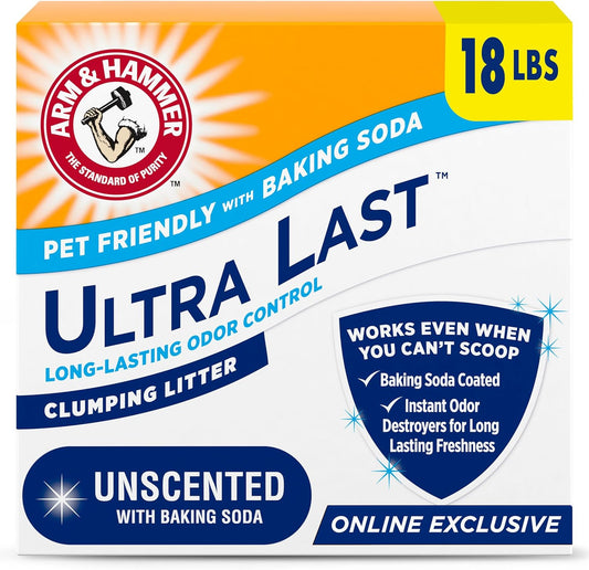 arm & hammer baking soda granules coated throughout for continuous odor neutralization