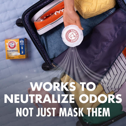ARM & HAMMER Fresh Effects Pouches – Fragrance-Free Odor Neutralizer for Clean Closet Storage