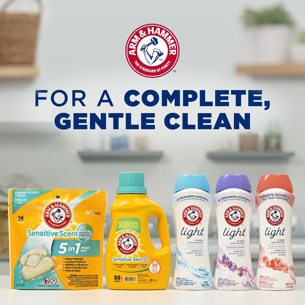 ARM & HAMMER In-Wash Booster – Intentional Home Laundry, Clean Formula Recycled Bottle