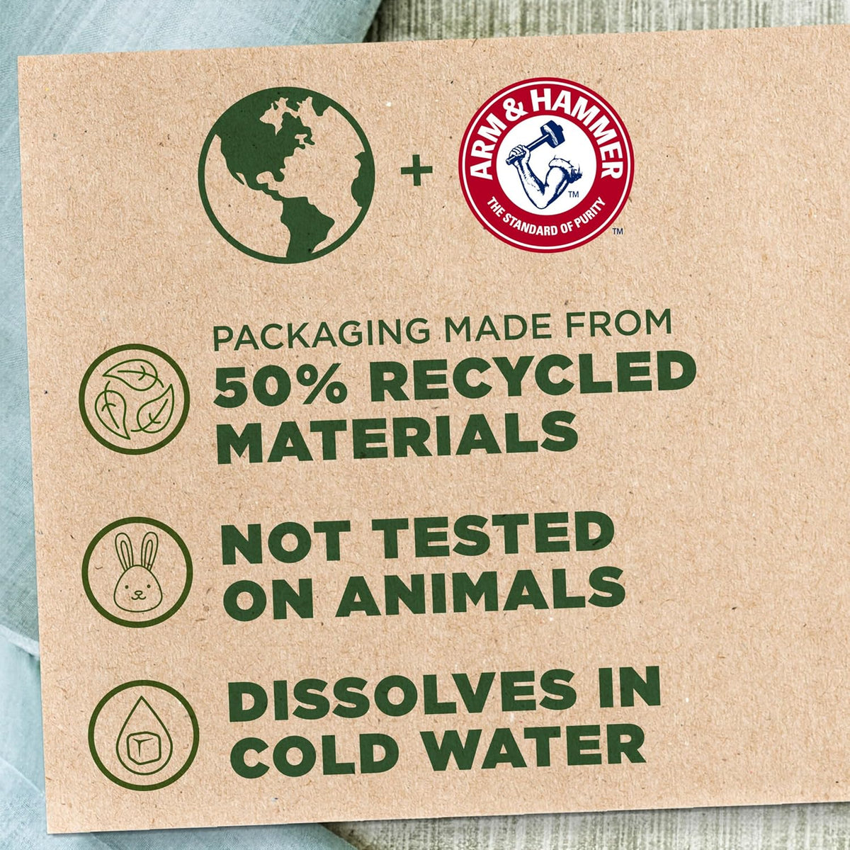 ARM & HAMMER In-Wash Booster – Intentional Home Laundry, Clean Formula Recycled Bottle