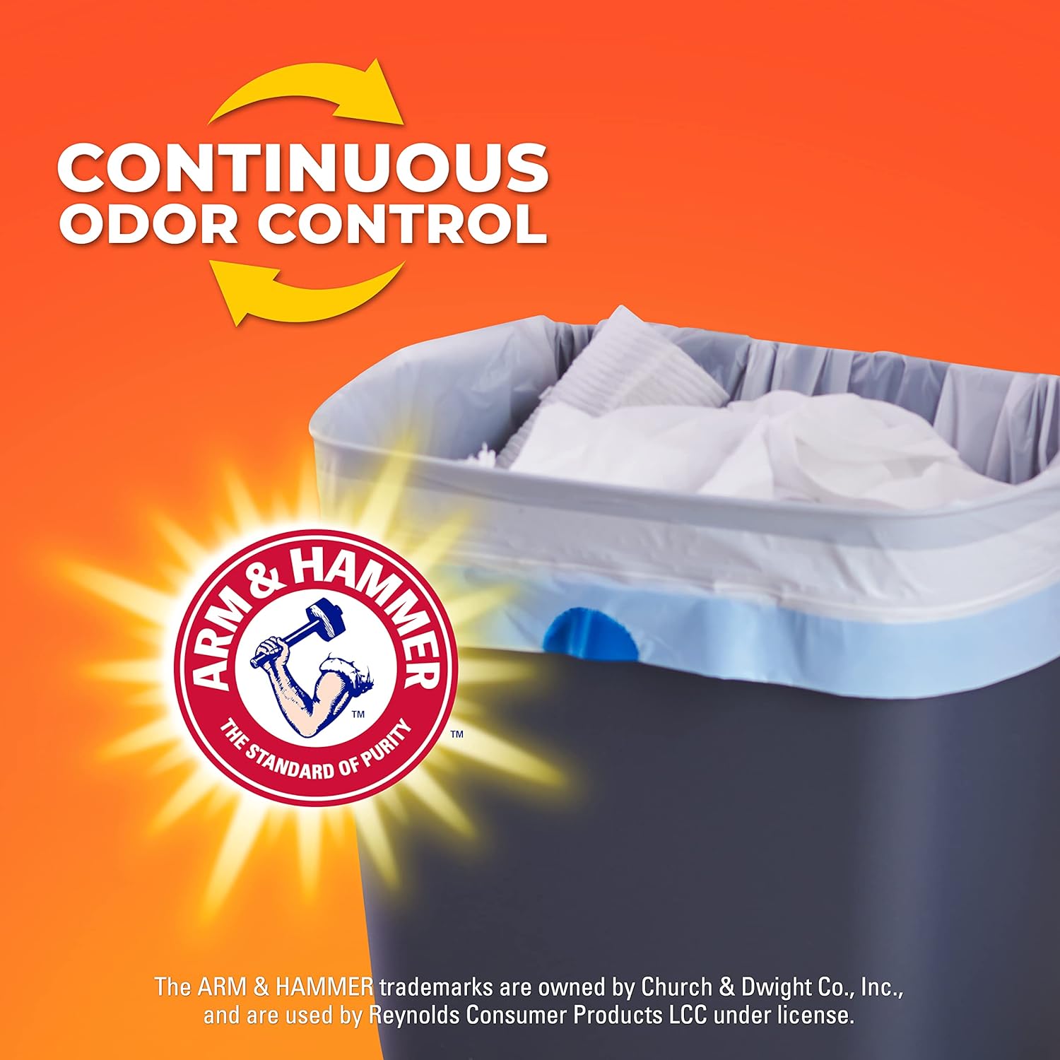 arm & hammer patented odor neutralizer licensed from church & dwight