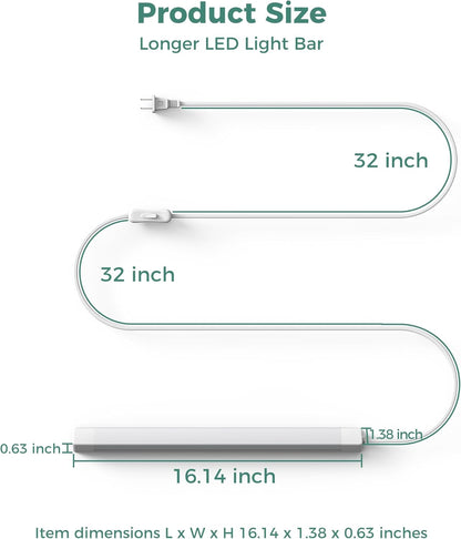 ASOKO Cool White Under Cabinet LED Strip Alternative – Designer-Approved Accent Lighting for Kitchen Islands and Hutches