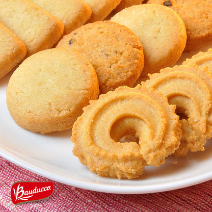 assorted butter cookie assortment in danish shortbread style