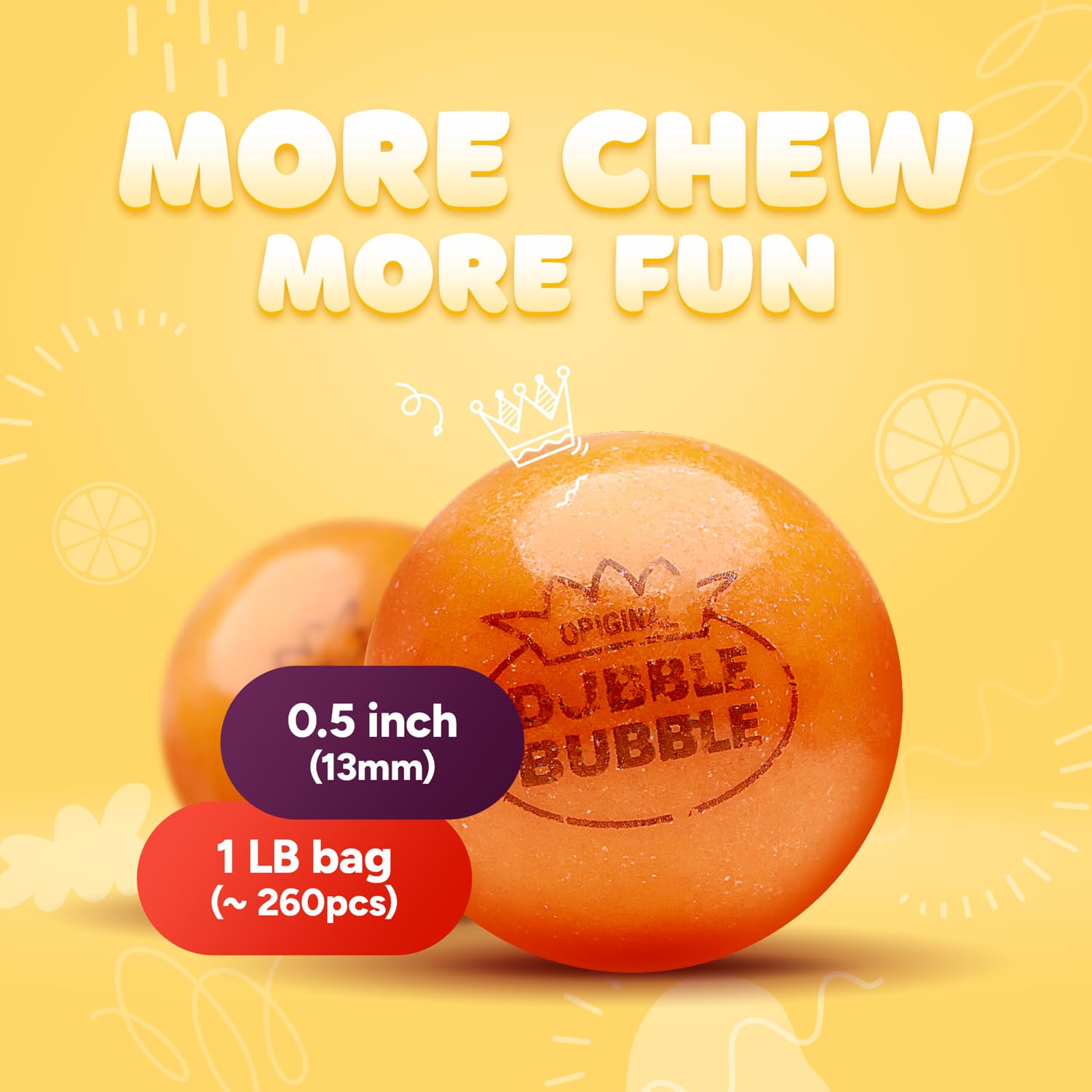 assorted fruit-flavored varieties including banana, cherry, orange, lime, blueberry, grape, green apple, lemonade, and strawberry-banana