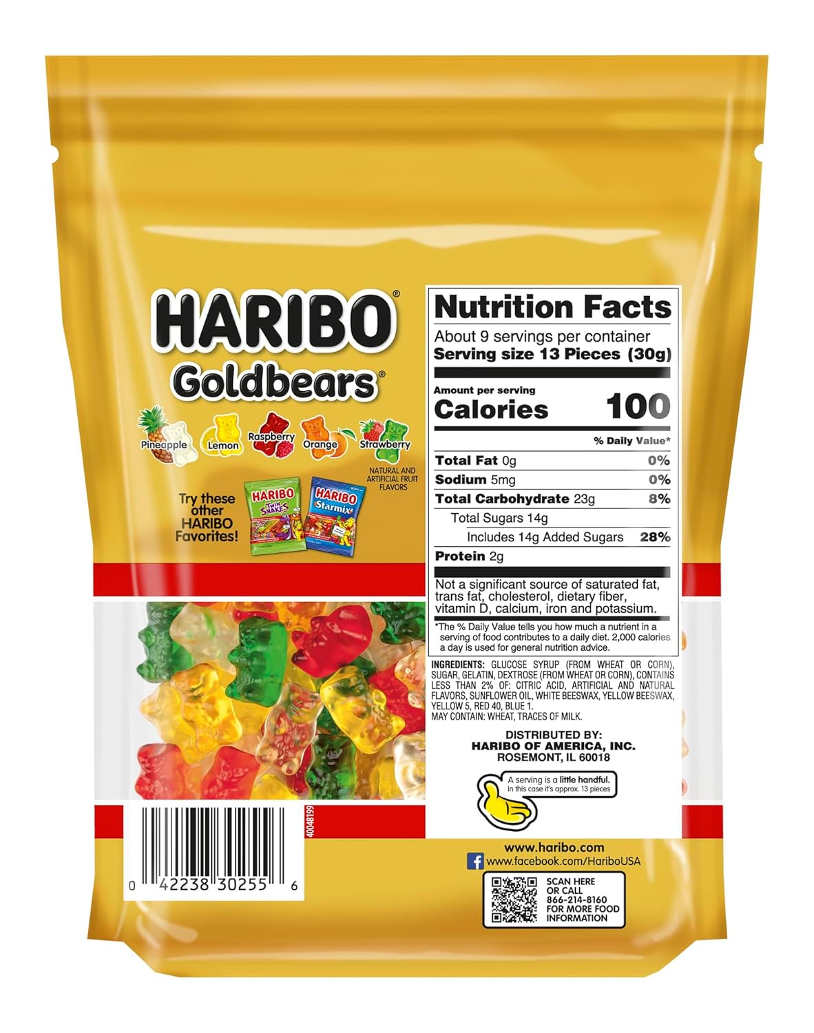 assorted fruit flavors across both goldbears and twin snakes product lines