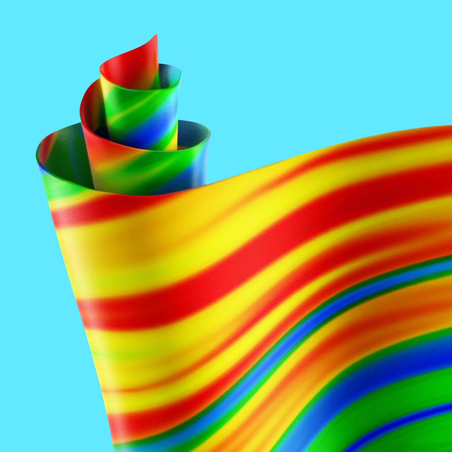 assorted tropical tie-dye flavors with bright multi-color appearance