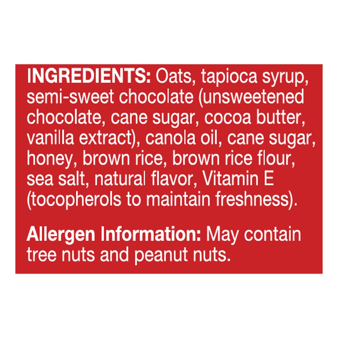 at least ½-serving of 100% whole grains per bar
