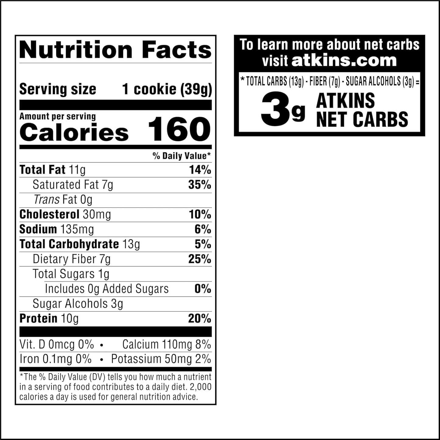 Atkins Chocolate Chip Cookie – Fiber-Rich, Guilt-Free Treat for Daily Wellness and Balanced Nutrition