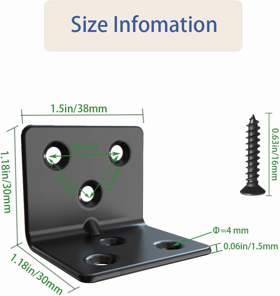 Aufuga Heavy Duty Corner Brace for Reliable Reinforcement of Wobbly Nursery Shelves