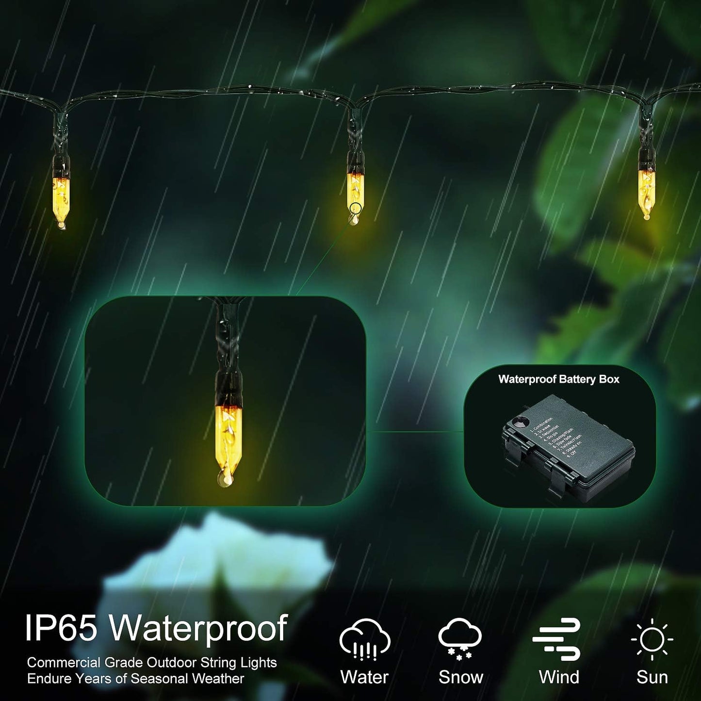 Aurora Glow Understated LED Lights – Intentional Home Aesthetic, Soft 3000K 50 Bulb