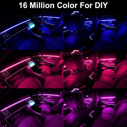 AuroraDrive RGB Interior Car Lighting Kit with App Control – Safe Fun Decor for Older Kids and First-Time Teen Drivers