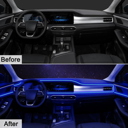 AuroraDrive RGB Interior Car Lighting Kit with App Control – Safe Fun Decor for Older Kids and First-Time Teen Drivers