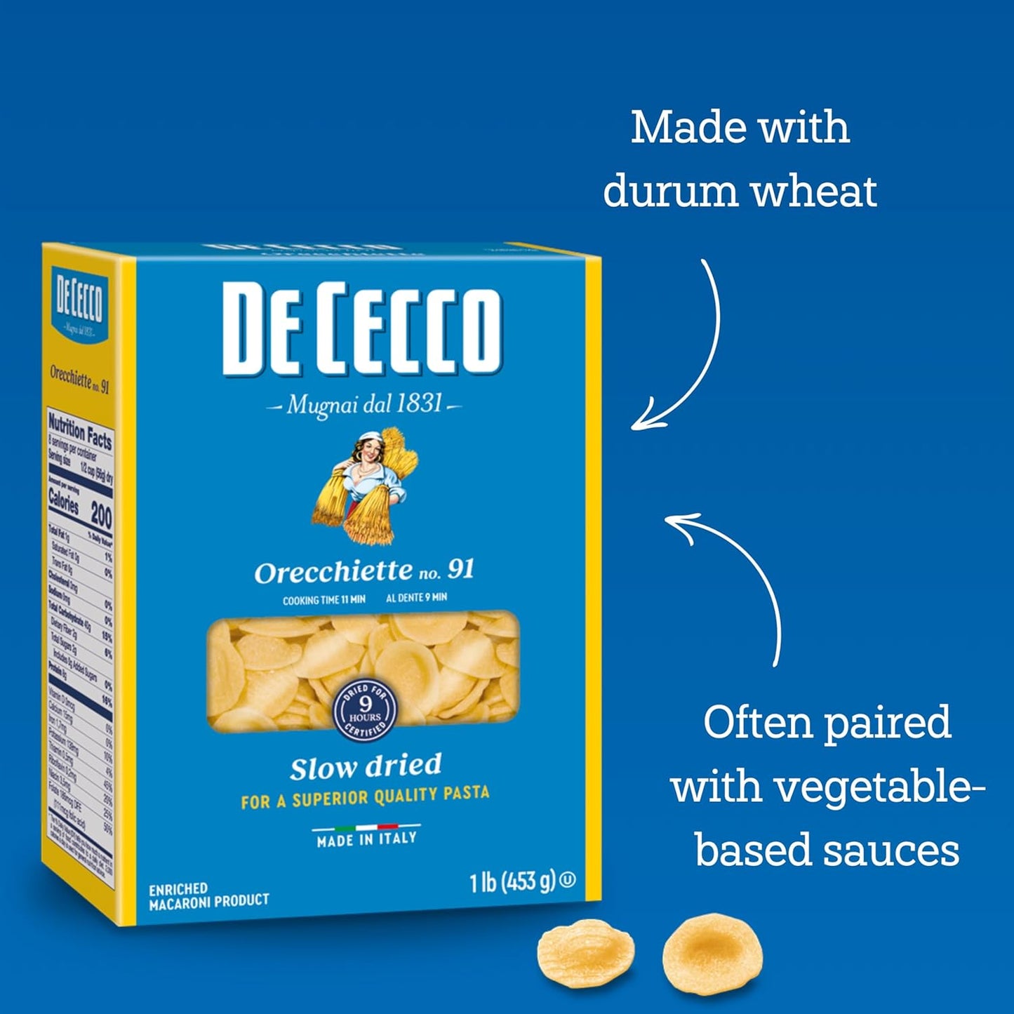 authentic italian production (made in italy since 1886)