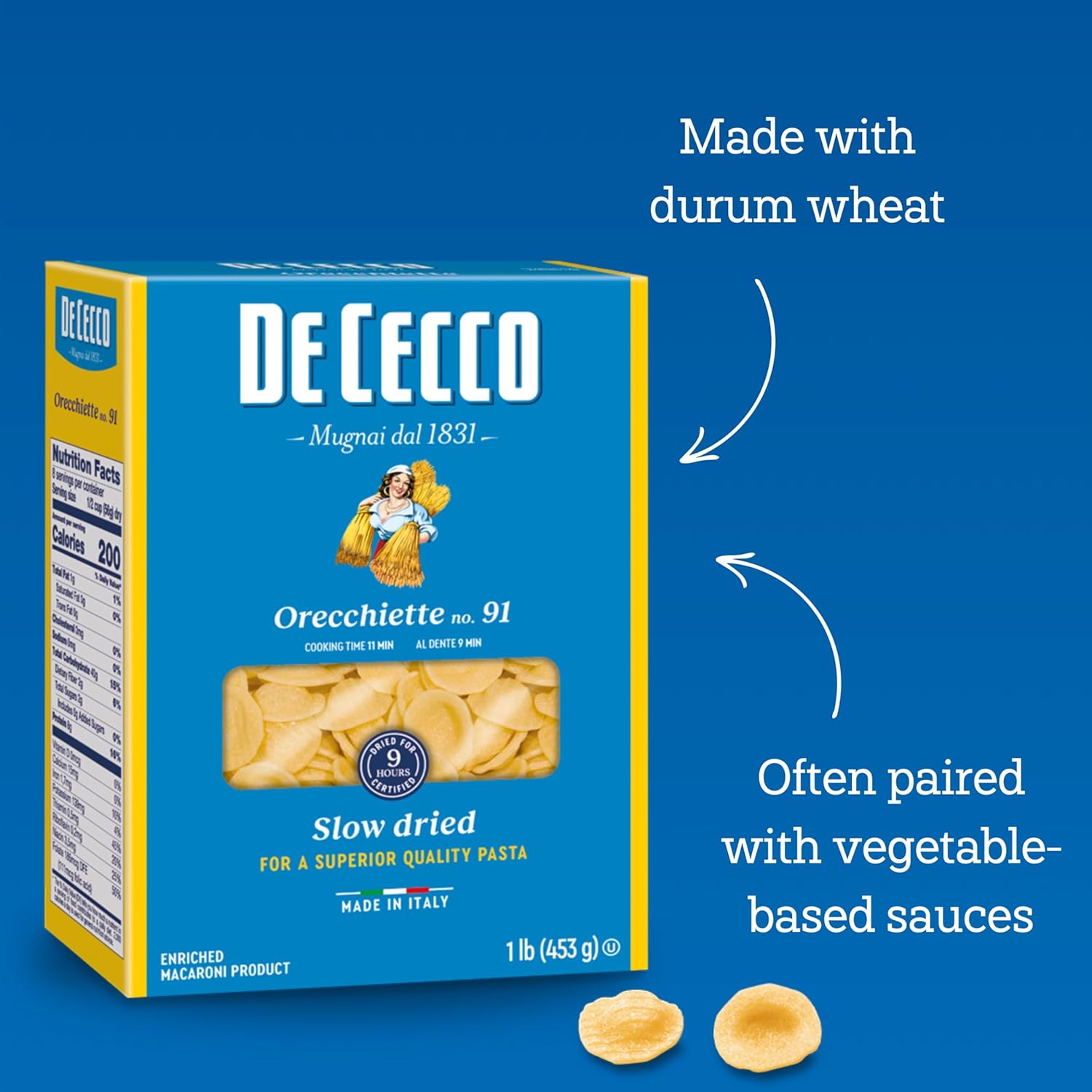 authentic italian production (made in italy since 1886)
