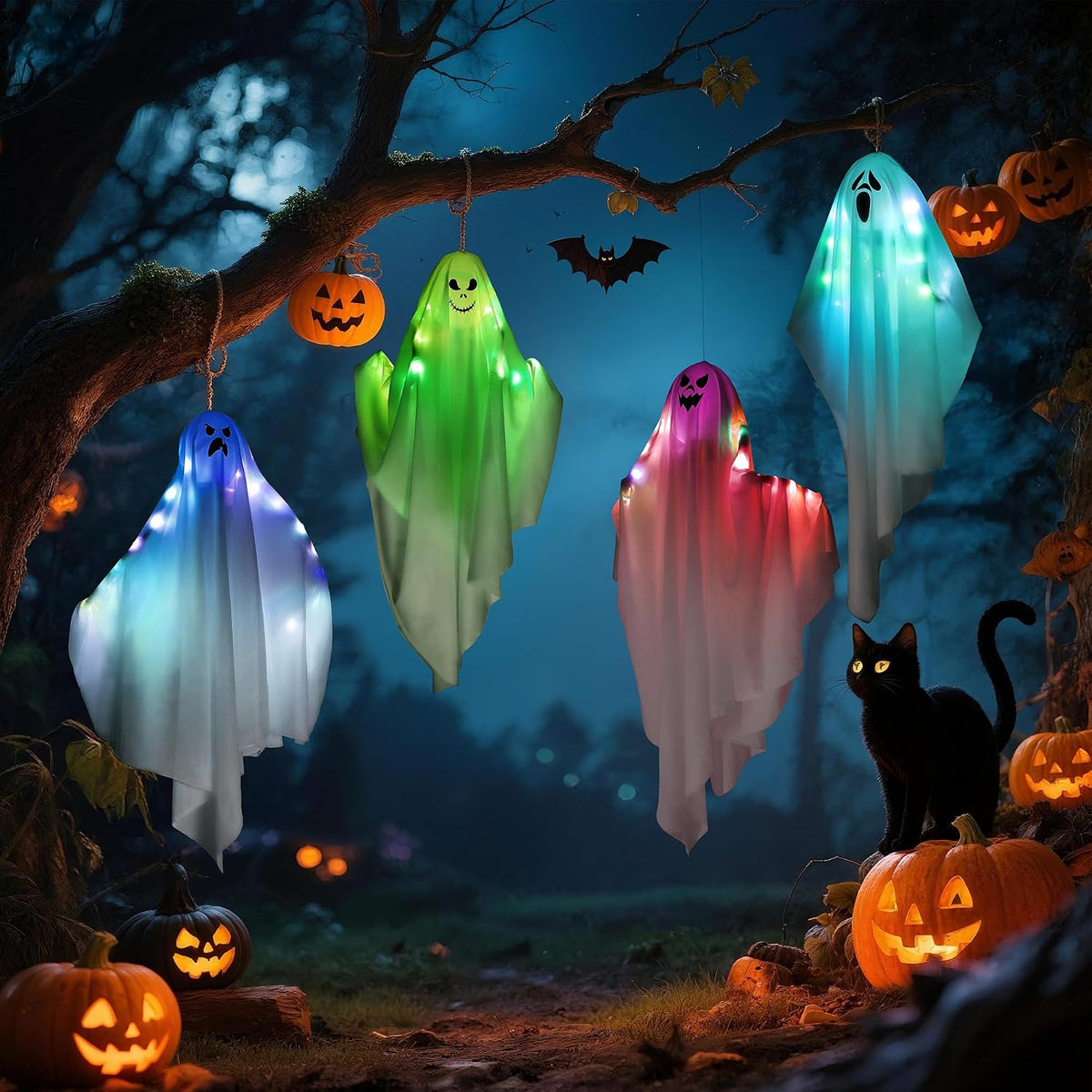 auto color-changing led lights that cycle through 4 colors smoothly