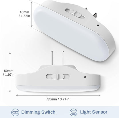 automatic dusk-to-dawn ambient light sensor (no manual switch)