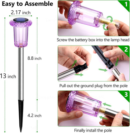 automatic dusk-to-dawn on/off via solar sensor with no manual switch needed