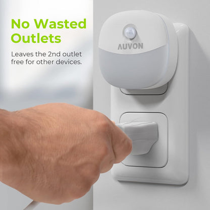 AUVON Child Friendly LED Nightlight – Fire Resistant Casing and Auto Shutoff for Crawling Babies and Curious Toddlers