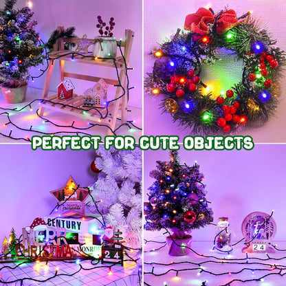 available in 10 color variants: multicolor, warm white, cold white, red, blue, green, purple, pink, orange, and orange & purple