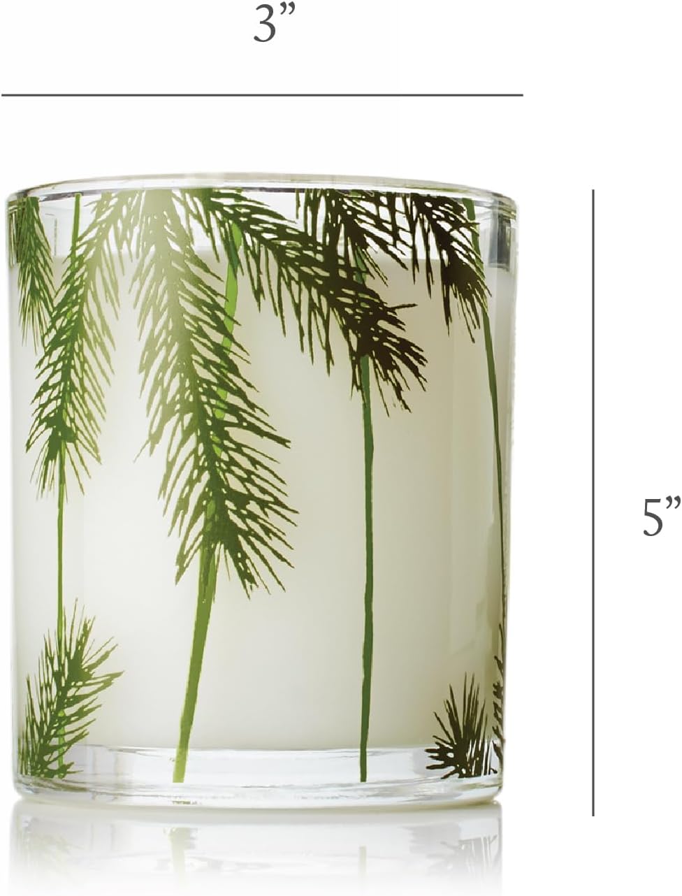 Thymes Frasier Fir Jar Candle for Sophisticated Holiday Decor, Layered Siberian Fir, Cedarwood and Sandalwood Fragrance