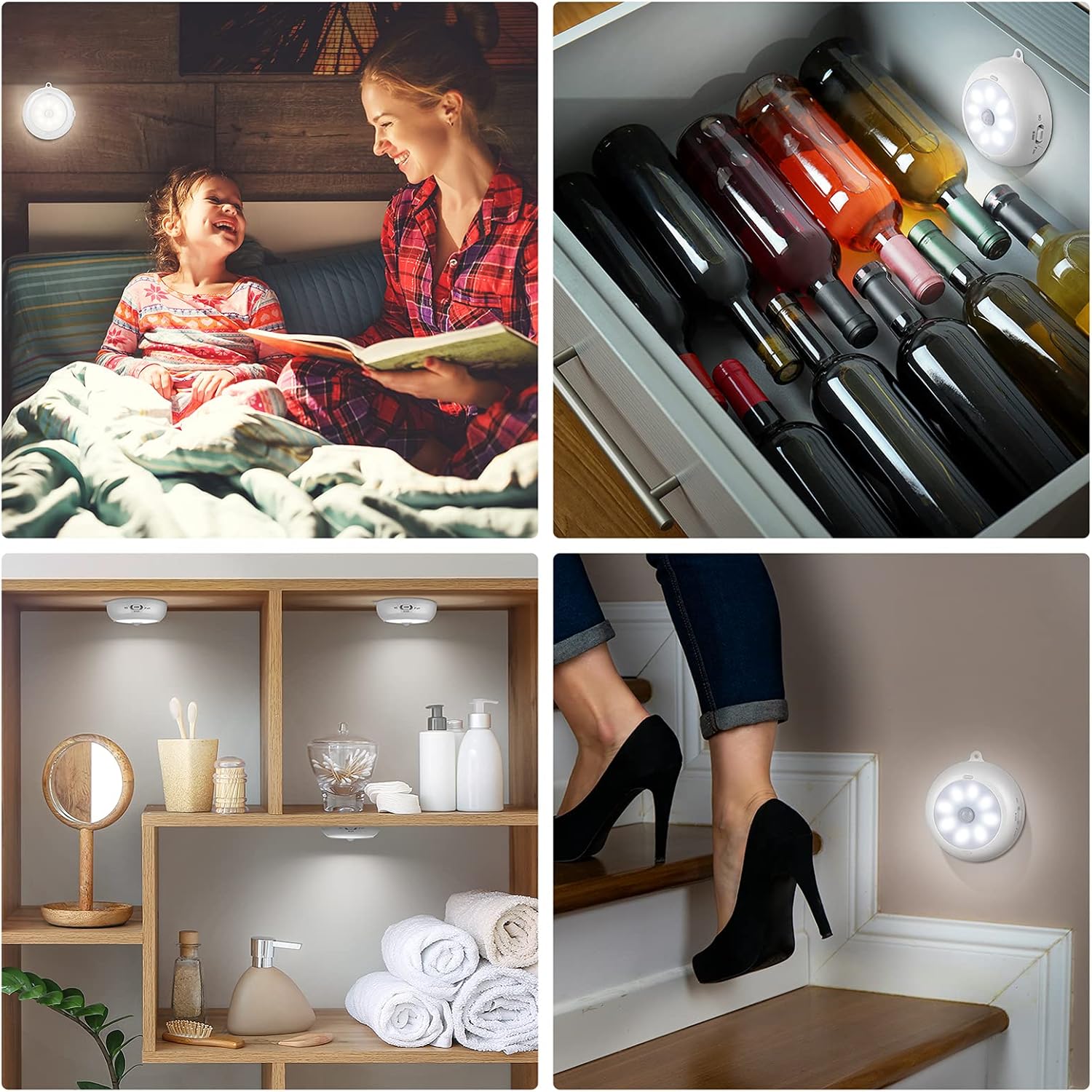 available in 3-pack and 6-pack configurations in both 3000k warm and 6000k cool white