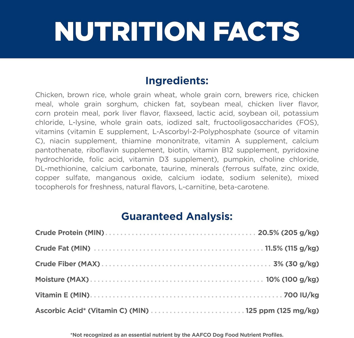 available in 4.5 lb bag, 15.5 lb bag, and 4 x 4.5 lb multi-pack; chicken or lamb protein options