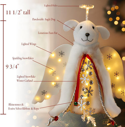 available in 4 variants: dog or cat × sparkle or glowing halo (with cat variant for cat households)