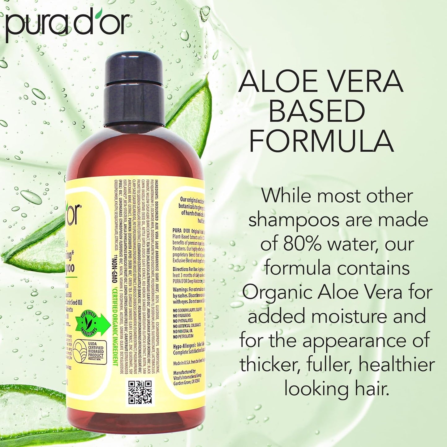 available in 8 oz and 16 oz recyclable bottles manufactured in a usa renewable-energy facility