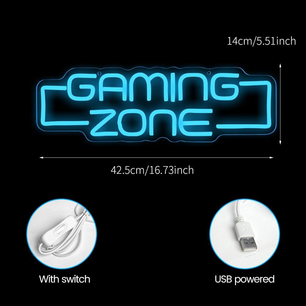 available in 8 phrase variants including gaming-themed (game zone, gaming zone, level up) and lifestyle/sassy (stay sassy, good vibes only, la dolce vita, love you more, lash babe)