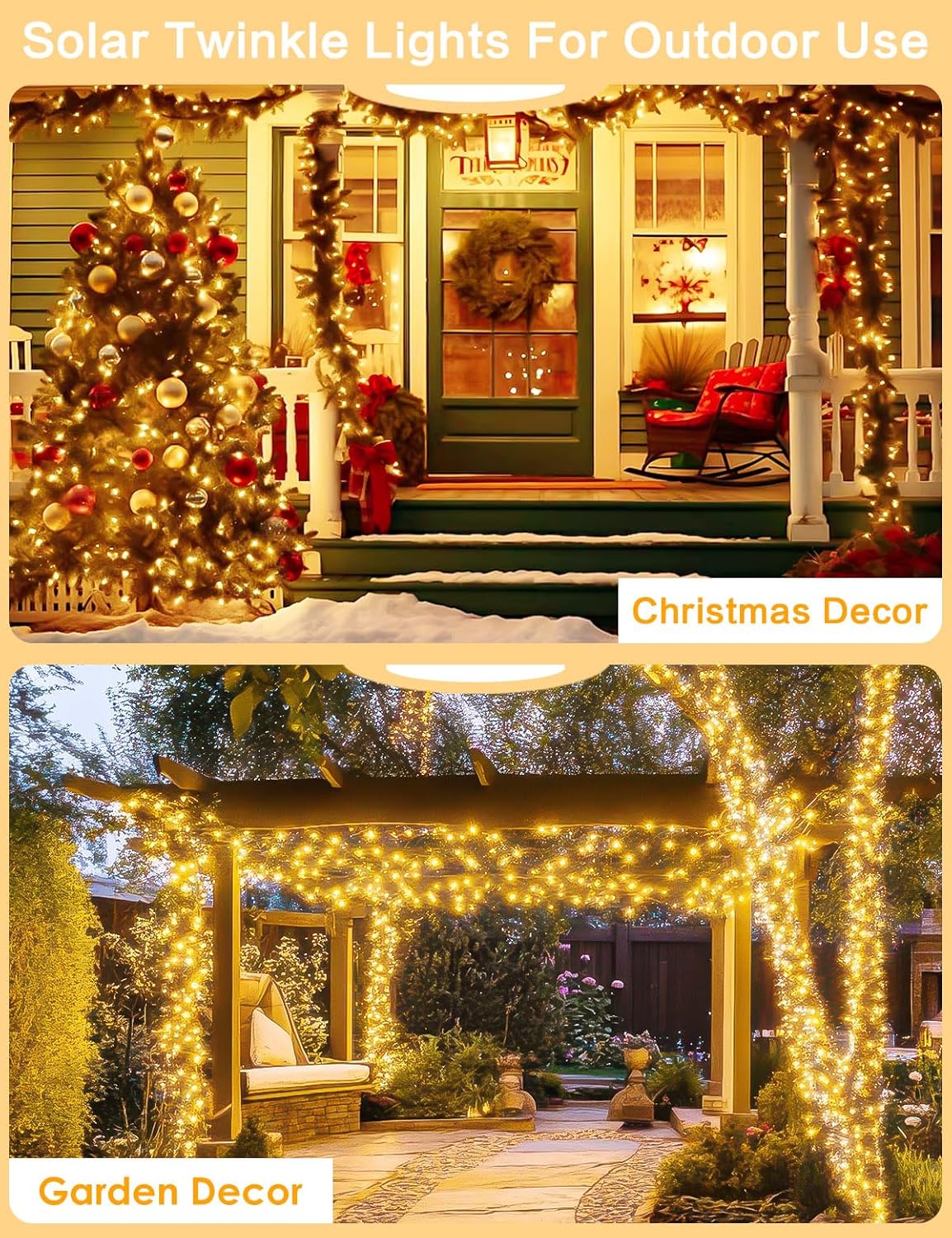 available in 9 color options (warm white, cool white, blue, pink, purple & orange, green, multicolor, blue & white, dual-tone) and 2/3/4-pack sizes from 100 to 400 total leds