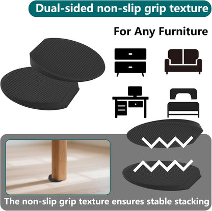 available in black and brown color variants to blend with furniture and floors