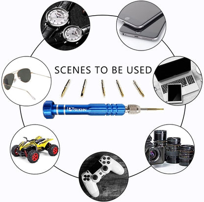 available in blue 5in1, black 5in1, and blue 2in1-screws configurations